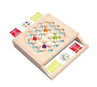 Rainbow Beads Puzzle Puzzle para niños y adultos entrenamiento habilidades lógicas y concentración con coloridas cuentas deslizador juguete educativo