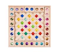 Rainbow Blocks Stacking Toys - Early Development Game for Kids | Colorful Wooden Building Set with Portable Storage Bag, Educational Play Activity for Boys Girls Home School Classroom Birthday Travel