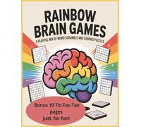 Rainbow Brain Games | A Playful Mix of Word Scramble and Adult Sudoku: A Groovy Mix of Word Scrambles and Sudoku for the Colorful at Heart