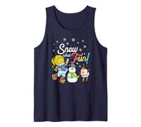 Rainbow Brite Christmas Snow What Fun! Snowman Camiseta sin Mangas
