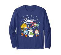 Rainbow Brite Christmas Snow What Fun! Snowman Manga Larga
