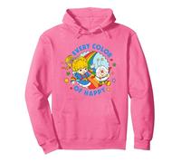 Rainbow Brite Pride Every Color of Happy Sudadera con Capucha, Unisex para Adultos, Rosa Brillante, XXL