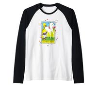 Rainbow Brite & Starlite Vintage Colorful Tarot Card Camiseta Manga Raglan
