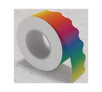 Rainbow Bulletin Board Stickers Colorful Straight Bulletin Border Trim Border Trim para la DecoracióN de la Pizarra del Aula
