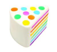 Rainbow Cake , Cake Click Stress Relief Clicker, Food Finger Fidget Stress Toy, Ultra Suave de la Ansiedad Fidget Toy Juguetes Sensoriales para Adultos y Adolescentes