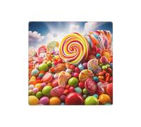 Rainbow Candy - Placa de pared decorativa para interruptor de luz, 2 tomas de corriente, placa de interruptor eléctrico, cubierta de placa frontal termoplástica para dispositivo decorativo, tornillos