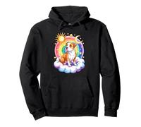 Rainbow Clouds American Pit Bull Terrier Pittie Sudadera con Capucha