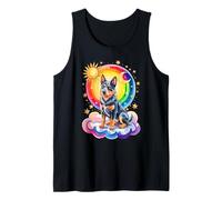Rainbow Clouds Australian Cattle Dog Camiseta sin Mangas