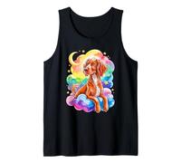 Rainbow Clouds English Setter Camiseta sin Mangas