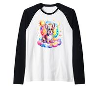 Rainbow Clouds French Bulldog Frenchie Bulldogs Camiseta Manga Raglan