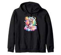 Rainbow Clouds French Bulldog Frenchie Bulldogs Sudadera con Capucha