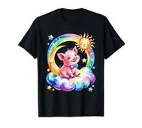 Rainbow Clouds Granjero de Cerdos Granja Camiseta