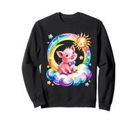 Rainbow Clouds Granjero de Cerdos Granja Sudadera