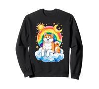 Rainbow Clouds Japanese Akita Inu Sudadera