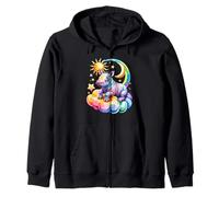 Rainbow Clouds Rinoceronte Rinocerontes Rino Rinocerinos Sudadera con Capucha