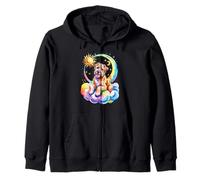 Rainbow Clouds Soft Coated Wheaten Terrier Sudadera con Capucha