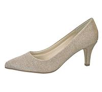 Rainbow Club Zapatos de Novia Brooke - Corte salón, Ivory/Dorado Metalizado, Zapatos de Novia, satén, Acolchado cómodo - número 37 UE (4 Reino Unido)