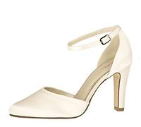Rainbow Club Zapatos de Novia Dana - Corte salón, Mujer, satén Ivory Crema - número 36.5 UE (3.5 UK)