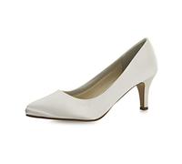 Rainbow Club Zapatos de Novia Lottie - Corte salón, Crema Ivory, satén, Acolchado cómodo, clásicos - número 39 UE (6 Reino Unido)