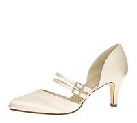 Rainbow Club Zapatos de Novia Misty - Corte salón, satén Ivory - Zapatos de Boda, Tiras - número 40.5 UE (7.5 Reino Unido)