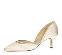 Rainbow Club Zapatos de Novia Teddie - Corte salón, Ivory/Crema, Borde con Brillos, satén, Acolchado cómodo - número 36 UE (3 Reino Unido)