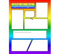 Rainbow Comic Book - Create Your Own Colorful Adventures!: Blank Comic Book