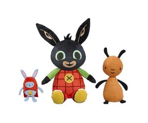 Rainbow Designs Bing, Flop & Hoppity - Juego de 3 Juguetes de Peluche interactivos con RFID