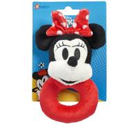 Rainbow Designs Disney oficial - Mickey Mouse & Friends Minnie Mouse suave anillo de felpa sonajero juguete recién nacido para bebés (Minnie, Minnie)