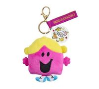 Rainbow Designs Little Miss Chatterbox - Llavero de peluche rosa suave con clip dorado - Encantador accesorio para bolsos, llaves y cochecitos