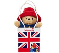 Rainbow Designs Peluche oficial Paddington Bear - Peluches de peluche suaves para bebés y niños pequeños - Oso de peluche Paddington unisex, 8 x 13,5 x 13 cm, azul y rojo