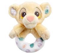 Rainbow Designs Sonajero oficial del Rey León de Disney - Peluche Simba suave perfecto para manos pequeñas - Sonajero suave para bebés de 0 a 6 meses