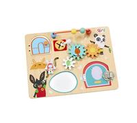 Rainbow Designs Tabla de Actividades de Madera de Bing a Partir de 18 Meses, Juguete de motricidad y Tabla de sensores para niños pequeños