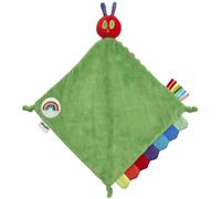 Rainbow Designs Very Hungry Caterpillar - Edredón para bebé, manta suave y colorida con diseño de arcoíris VHC con etiquetas texturizadas, esquinas anudadas, compañero ideal de oruga
