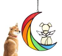 Rainbow Dog Memorial - Acrílico Perro Memorial para la pérdida de la simpatía del perro mascota | Acrílico pérdida de perro simpatía mascota, ornamento conmemorativo del perro, conmemoración del