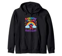Rainbow Dreams 7º Cumpleaños Niña Sudadera con Capucha