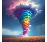 Rainbow Dust Storm 1000 Piece Jigsaw Puzzles for Adults 65x65cm, Adult Jigsaw Puzzles 1000 Pieces, Challenging&Brainteasing Puzzle Family Games, Beautiful Decoration Puzzle