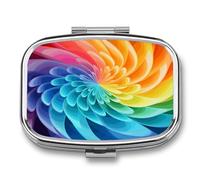 Rainbow Dynamic - Organizador semanal de pastillas AM/PM. Organizadores de pastillas de viaje compactos y portátiles impermeables, pastillero pequeño para soporte de medicamentos para vitaminas.