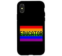 Rainbow Educator - Educador queer, Educador LGBTQ+, Lesbianas Carcasa para iPhone X/XS