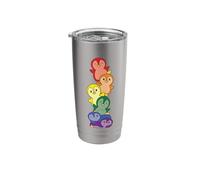 Rainbow Flag Gay Pride LGBTQ Pingüino Vaso térmico de acero inoxidable de doble pared