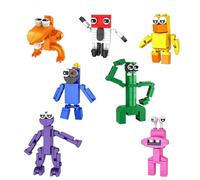 Rainbow Friends Figuras Set,7 Pcs Rainbow Friends Juego Figuras,Decoración para Tartas Figura de Cumpleaños,Decoración Fiesta de Cumpleaños