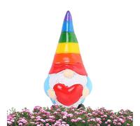 Rainbow Garden GNOME, Cute Gnomes Statue for Outdoors, Garden Creative Gnomes Figurine, Creative GNOME Figurine, Garden Creative Gnomes Figurine, Small Rainbow GNOME Figurine Decoration