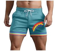 Rainbow Gay Pride LGBTQ+ - Pantalones cortos para correr, entrenamiento, con bolsillo, para gimnasio, entrenamiento ligero, secado rápido, orgullo gay para desfiles de fiestas LGBT, carnavales