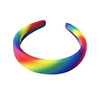 Rainbow Headbands for Women, Non Slip Soft Sponge Striped - Rainbow Hair Accessories | for Yoga Sports Travel Party Work