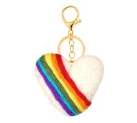 Rainbow Heart Brooch Pin Bagg Bag Pends de moda y creative broche/llavero Decoración de mujeres Decoración de mujeres