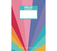 Rainbow 'Hello My Name Is' School Notebook: Wide Ruled Notebook: 100 Pages- 8.5x11 Inches- For Kids, Teens, and Adults