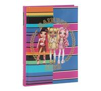 Rainbow High - Agenda escolar 2024-2025 oficial Rainbow High, agenda de 12 meses ideal para la escuela primaria o secundaria, cubierta acolchada plastificada, páginas impresas a colores, 13 x 17,8 cm,