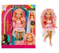 RAINBOW HIGH Be Dazzling - Adeline Rose - Muñeca de Moda Rosa de 28 cm con Herramienta para Deslumbrar, Gemas Brillantes y Accesorios de Estilismo