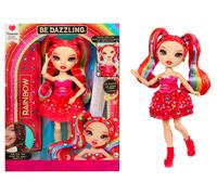 RAINBOW HIGH Be Dazzling - Vivienne Rouge - Muñeca de Moda Roja de 28 cm con Her
