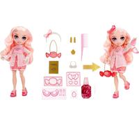 RAINBOW HIGH Creative Crystals Bella - Muñeca de Moda Rosa de 28 cm con Kit para Accesorios de Cristal Make It, Anillo, Bricolaje, Manualidades, Juego de Resina, para Niños +8 Años, NO Comestible