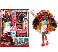 RAINBOW HIGH Creative Crystals Iris - Muñeca de Moda Arcoiris de 28 cm con Accesorio de Cristal Make It Kit, Anillo para Ti, DIY, Manualidades, Juego de Resina, para Niños de +8 Años, NO Comestible